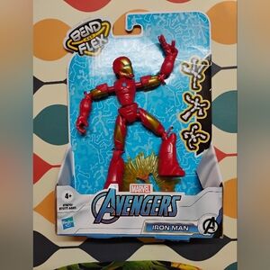 Marvel Avengers Iron Man Bend And Flex Toy Action Figure Hasbro NEW